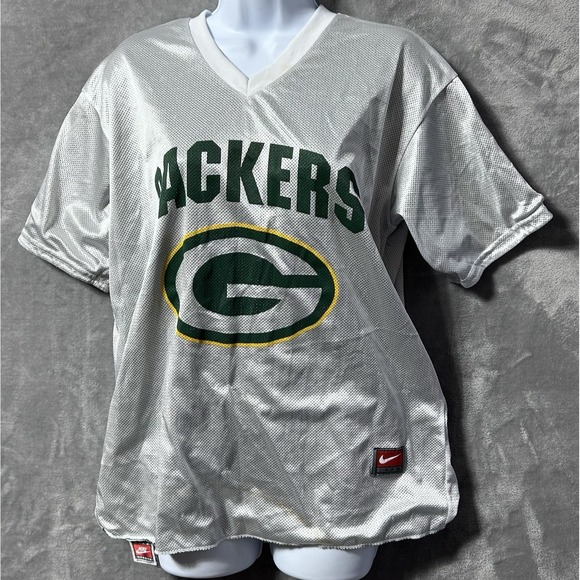 Nike Other - Vintage 2000s Nike Green Bay Packers Reversible NFL Flag Jersey Youth M